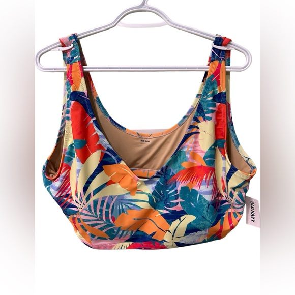 💚NWT Old Navy Tropical Bikini Top - Picture 1 of 1